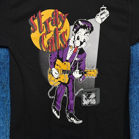 Stray Cats Rock This Town Rock T-shirt Size Large - Picture 4 of 4